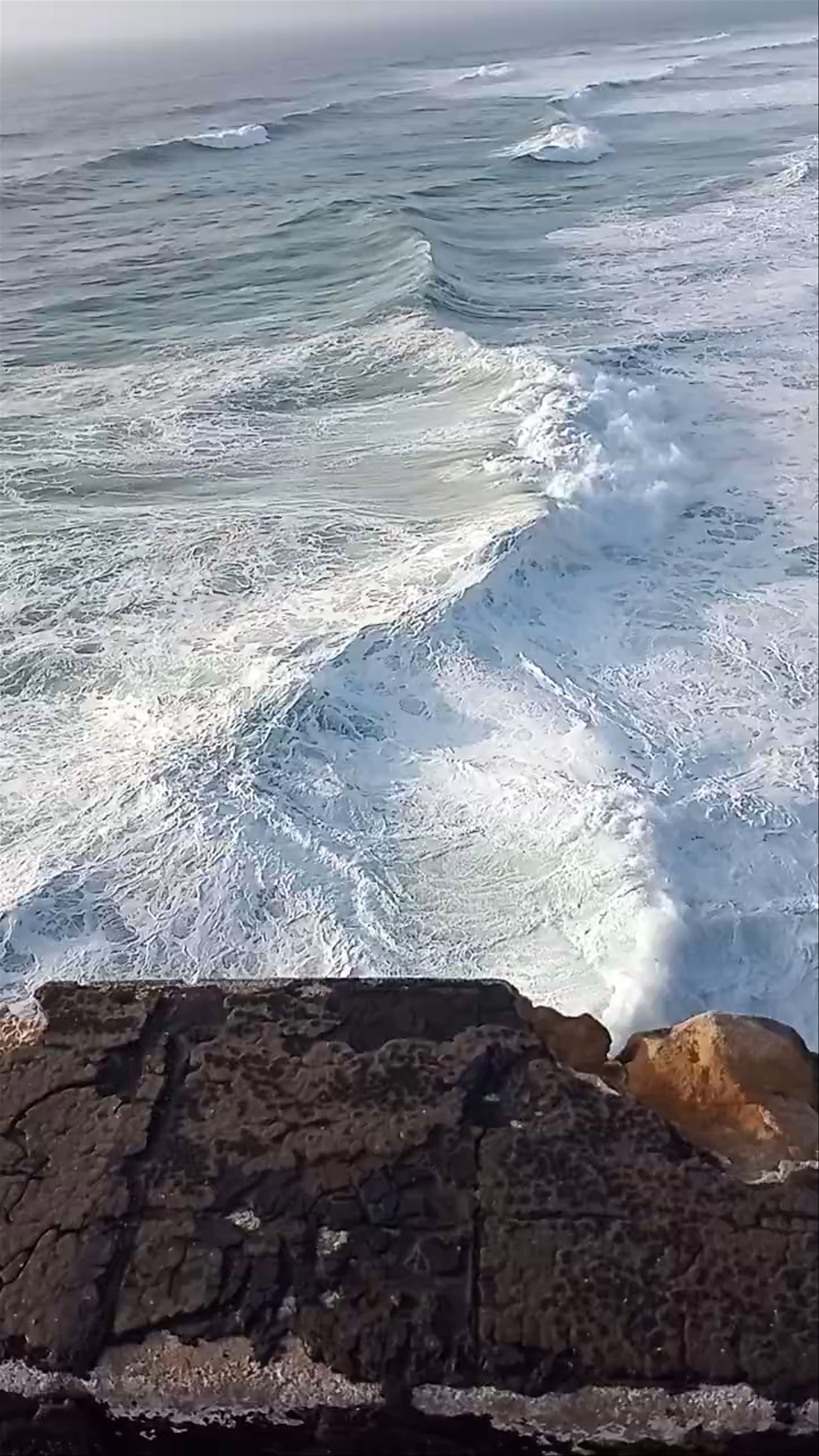 Majestic Ocean Waves at Nazaré Beach, Portugal