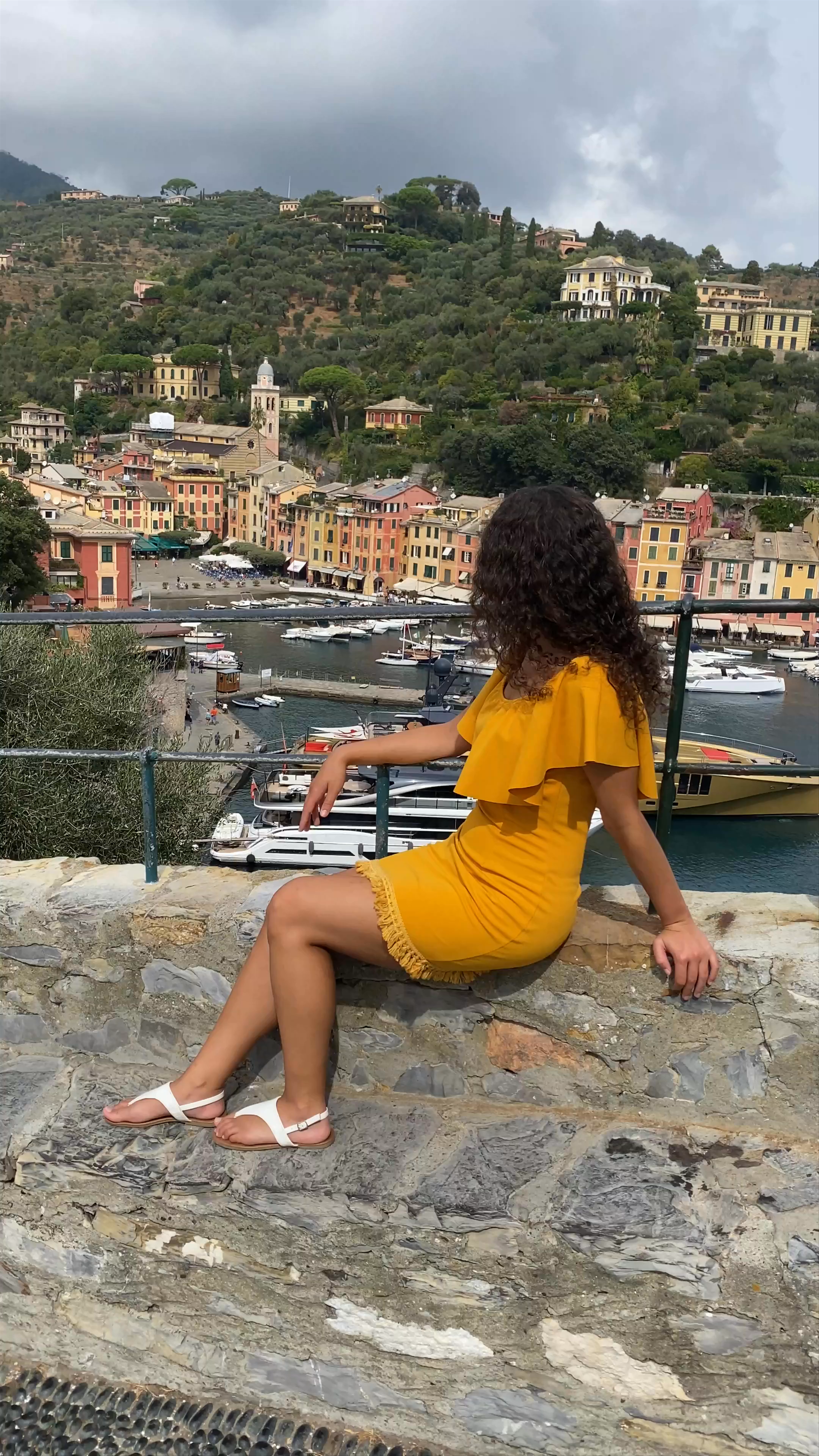 Portofino Italian Riviera: A Vibrant Harbor View from Piazza della Libertà