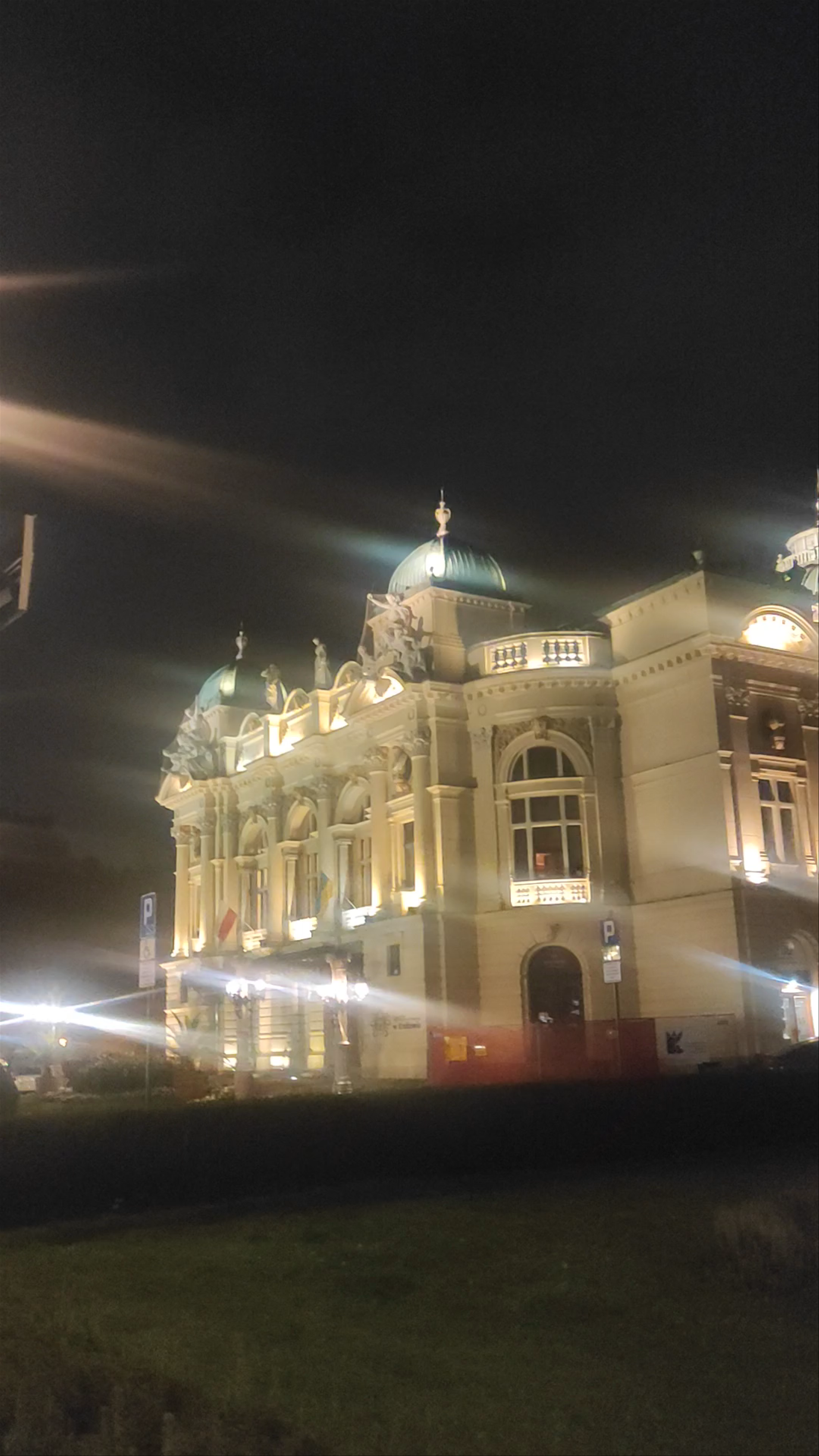 Juliusz Słowacki Theatre Night Glow in Kraków