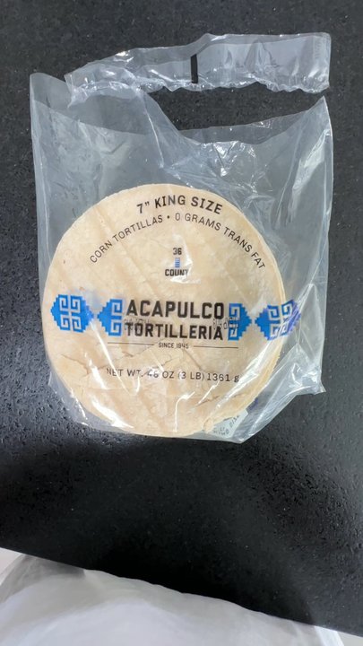 Acapulco Mexicatessen - New packaging,which does not allow for you to seal the bag once it has been open. Acapulco Tortilleria says that they will not fix this bag. - Specialty Food Near Me - Los Angeles, California