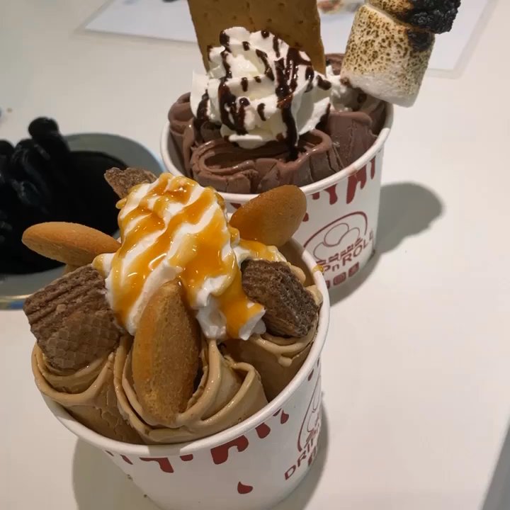 Drip N Roll - Coffee Lover Ice Cream Roll and s'mores ice cream roll - Ice Cream & Frozen Yogurt Near Me - McKinney, Texas