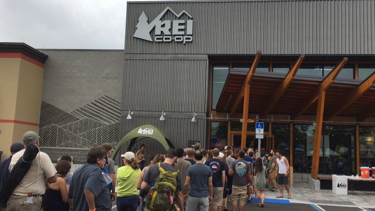 REI Co op - Everyone waiting to go inside! - Outdoor Gear Near Me - Winter Park, Florida
