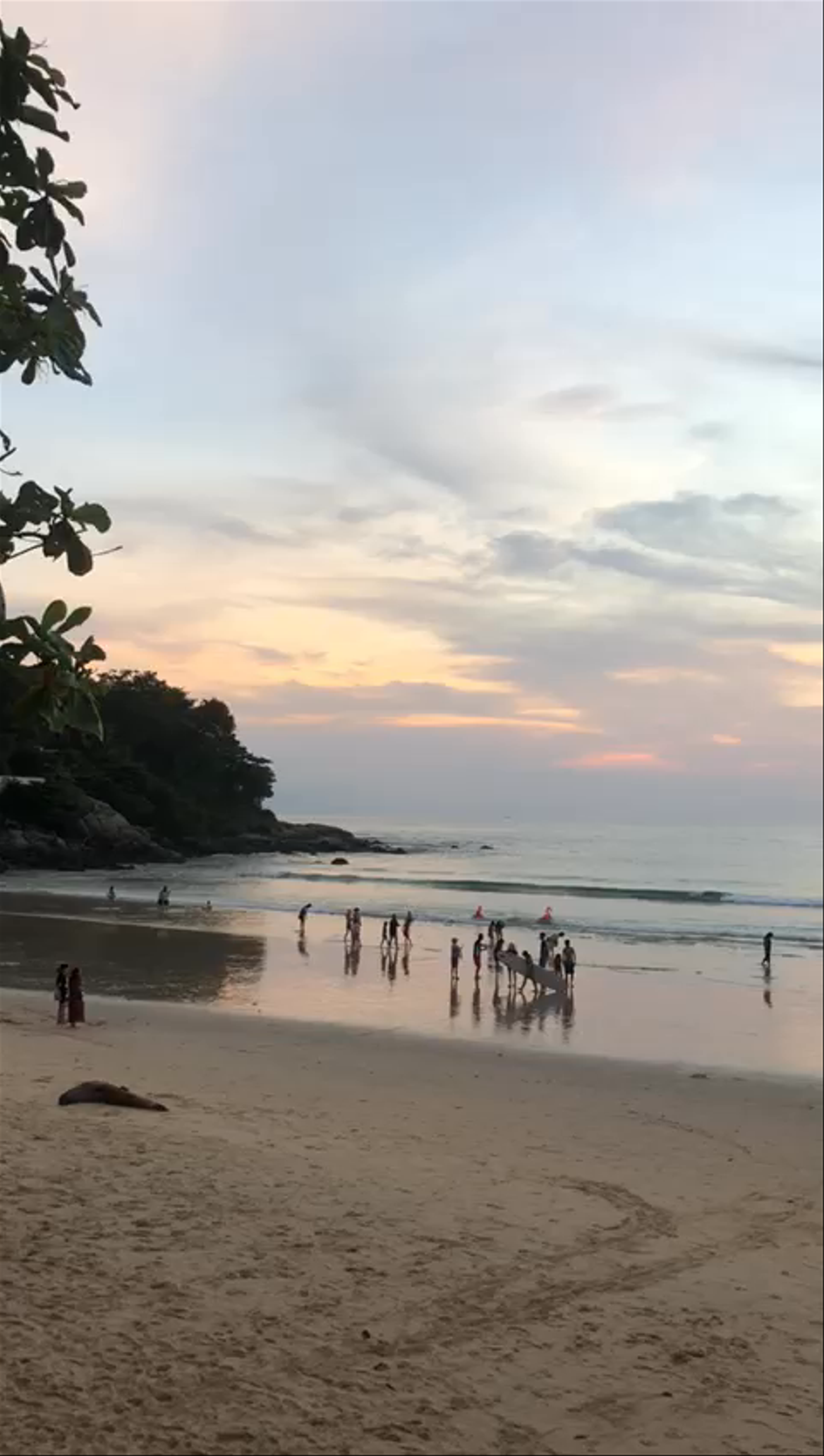 Kata Beach Evening Serenity: Sunset and Seaside Vibes in Phuket