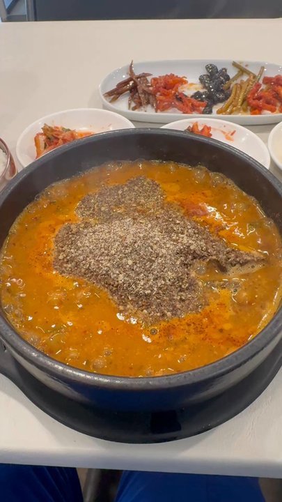 Seoul Restaurant - Goat soup boiling hot!! - Korean Near Me - Columbia, South Carolina