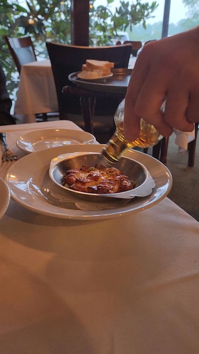 Tavern On the Hill - Lighting the Saltmbaca Flambe - Steakhouses Near Me - Enola, Pennsylvania