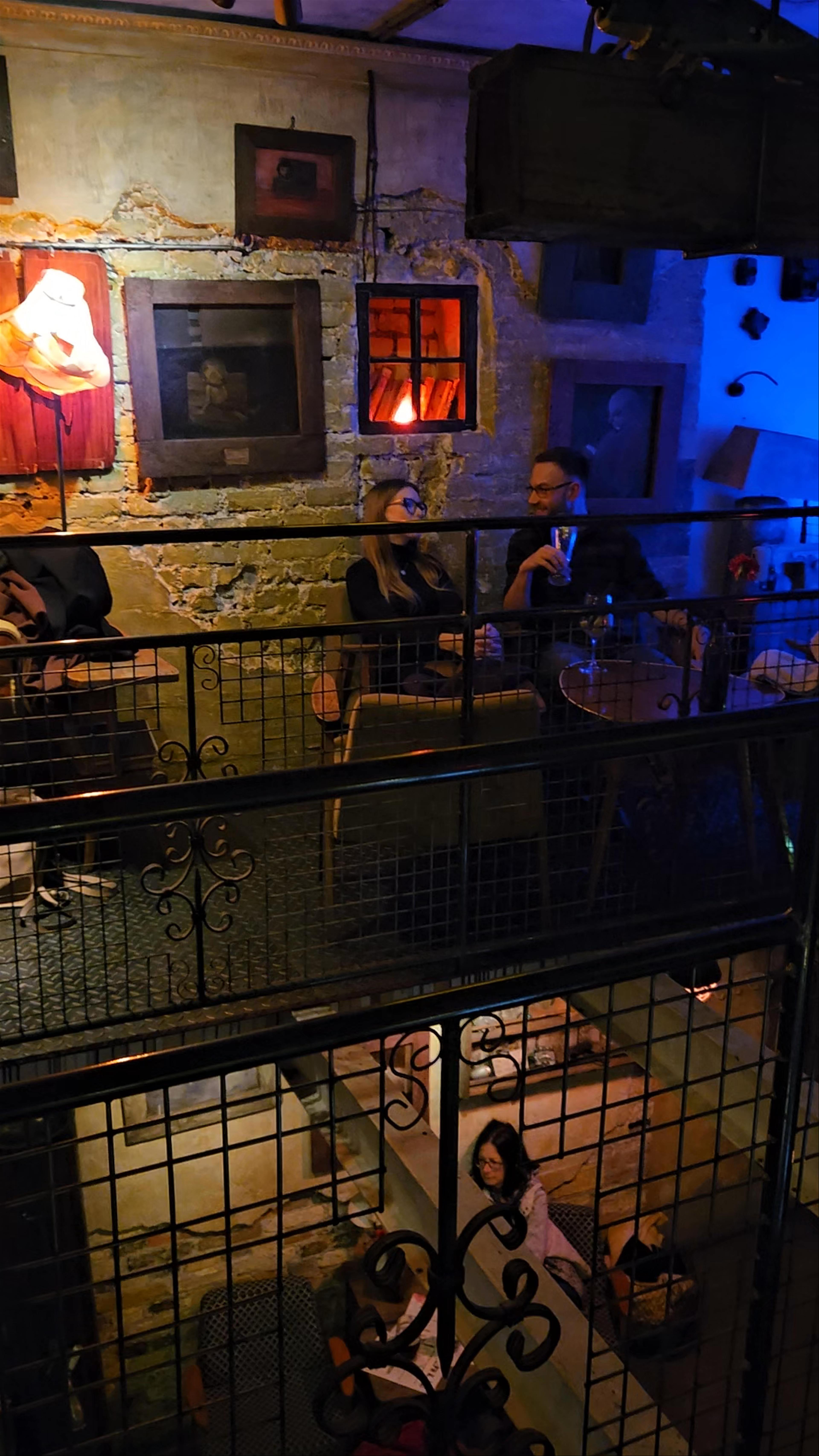 Atmospheric Evening in a Rustic Gdańsk Bar