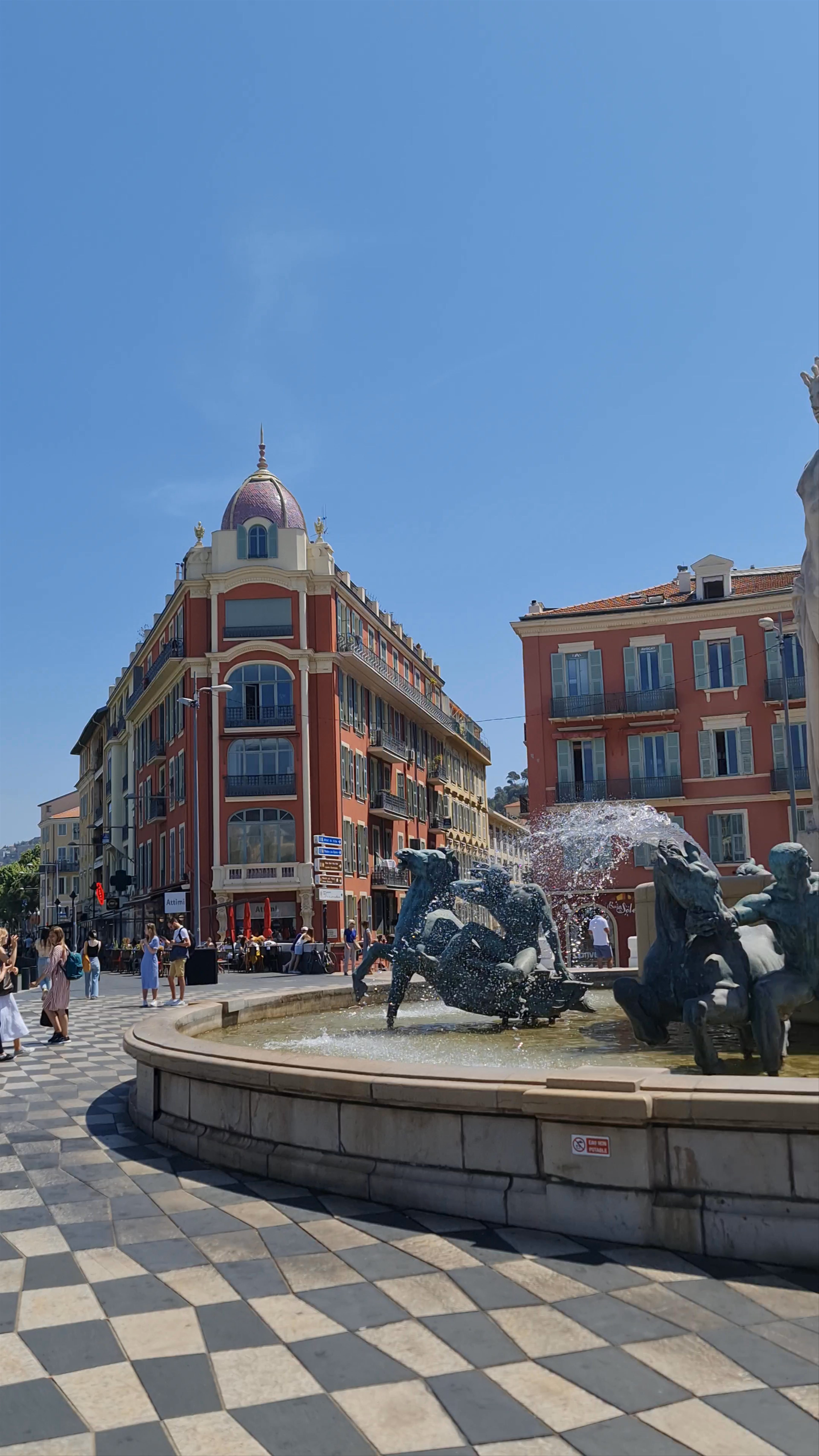 Fontaine du Soleil at Place Massena: Vibrant Heart of Nice