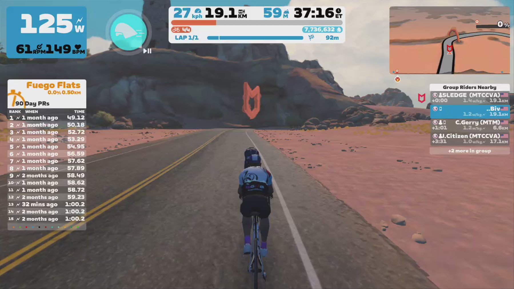 Zwift - Group Ride: MTCCVA Tick Tock into Spring on Tick Tock in Watopia