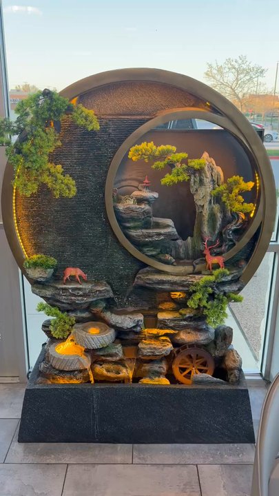 Fusion Hot Pot - Cute fountain inside the restaurant - Hot Pot Near Me - Cedar Park, Texas