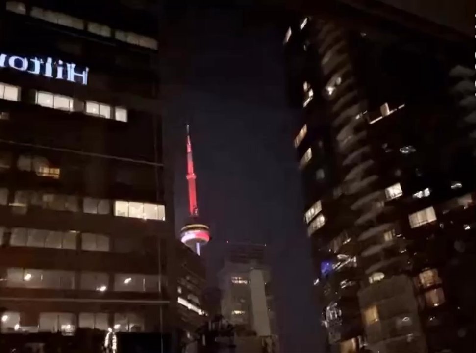Hilton Toronto - The view from our room at night! | IG: @nomwithelaine - Hotels Near Me - Toronto, Ontario