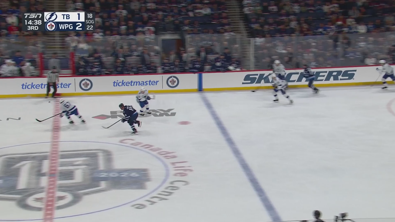 Nyquist scores his first goal as a Jet vs. Tampa Bay Lightning · Mar 5, 2026