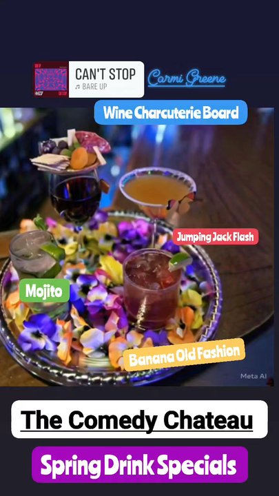 The Comedy Chateau - Spring specialty drinks! - Comedy Clubs Near Me - North Hollywood, California