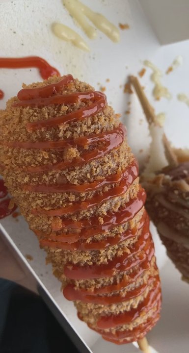 Chung Chun - Yummmm honey butter with ketchup and sweet mayo - Hot Dogs Near Me - Vancouver, British Columbia