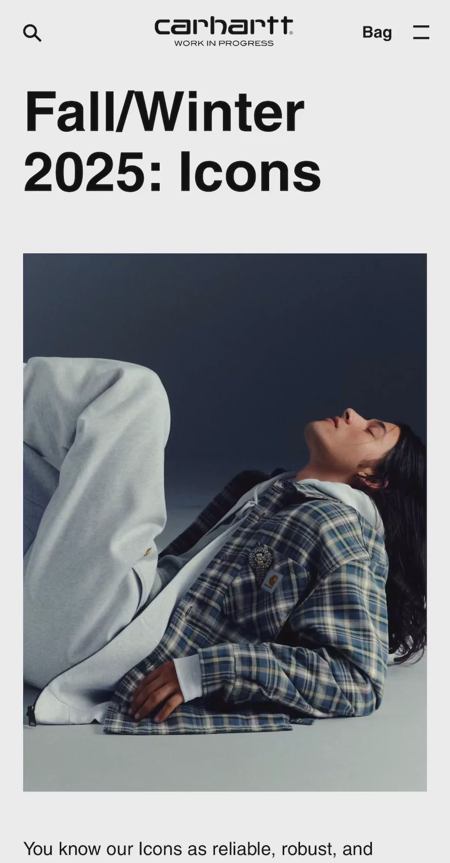 Mobile editorial article