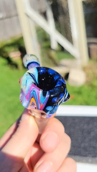 Preview pic of Bubble hash slide #31 14mm  XL vice city V4 uv reactive