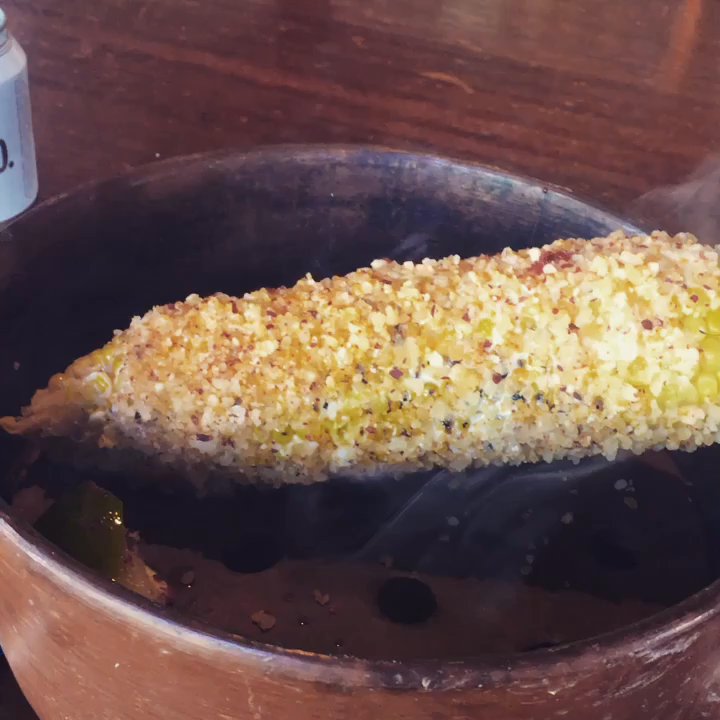 Capri - Corn with Elote it is Heaven!! - New American Near Me - Marfa, Texas