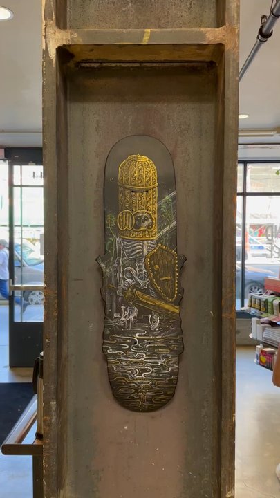 Method Made SF - Hand-painted skate deck by Patrick Hofmiester, for the *ONE* art exhibition. - Art Galleries Near Me - San Francisco, California