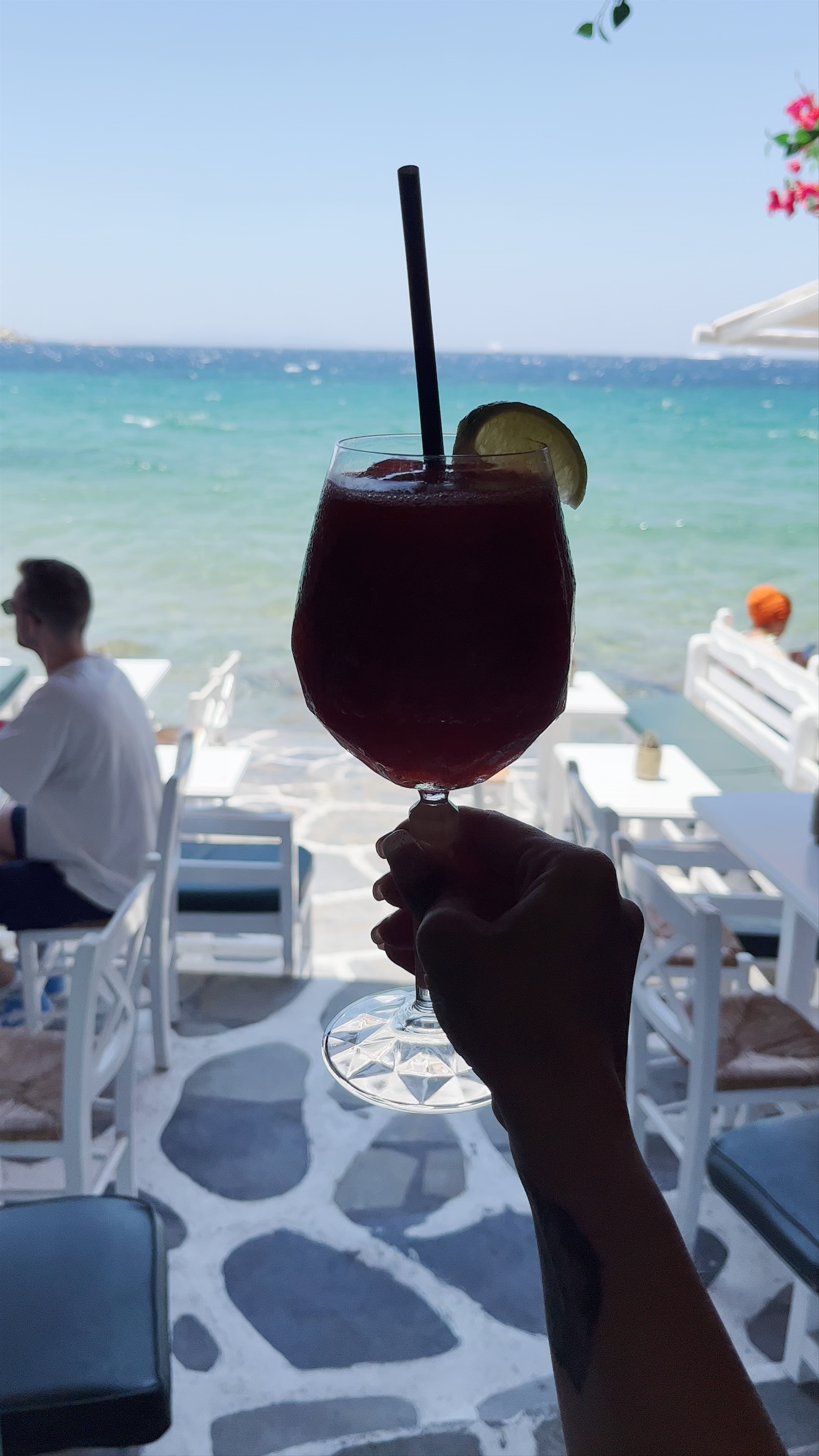 Seaside Bliss and Refreshing Cocktails at Negrita Bar in Mykonos, Greece