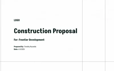 Preview of Construction Proposal Template