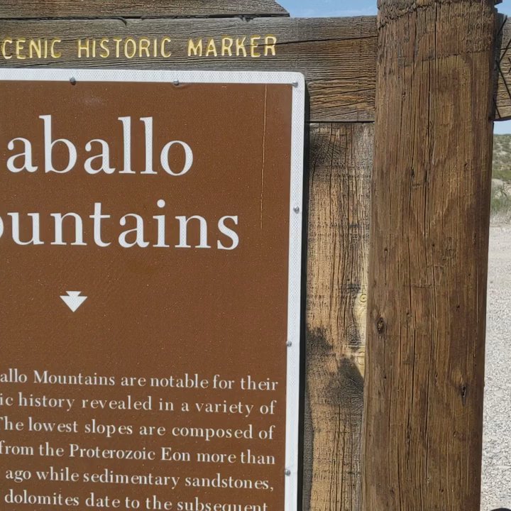 Lakeview RV Park - Across from the General Store is this info & view of the Caballo Mountains - RV Parks Near Me - Caballo, New Mexico