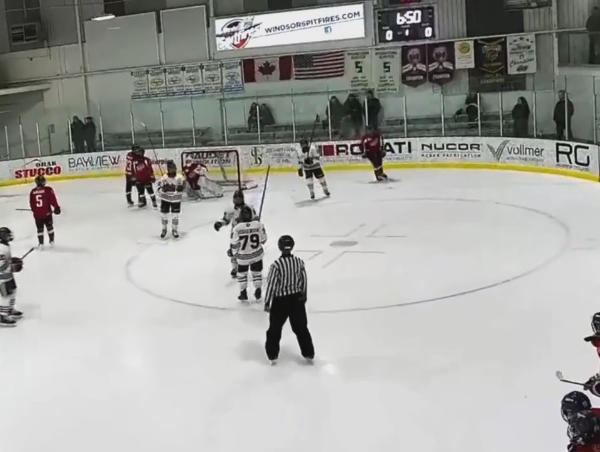Brendan-Lee Hodgkinson's Power Play Goal - Cambridge Hawks U15 AAA