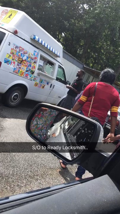 Ready Locksmith - Jamal buying an icecream for my neice after making the key in the rain - Keys & Locksmiths Near Me