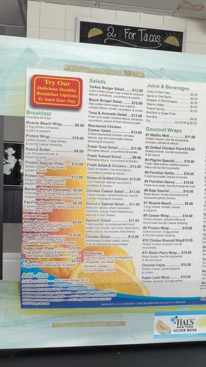 Call It A Wrap - Close up of the menu - Health Markets Near Me - Staten Island, New York