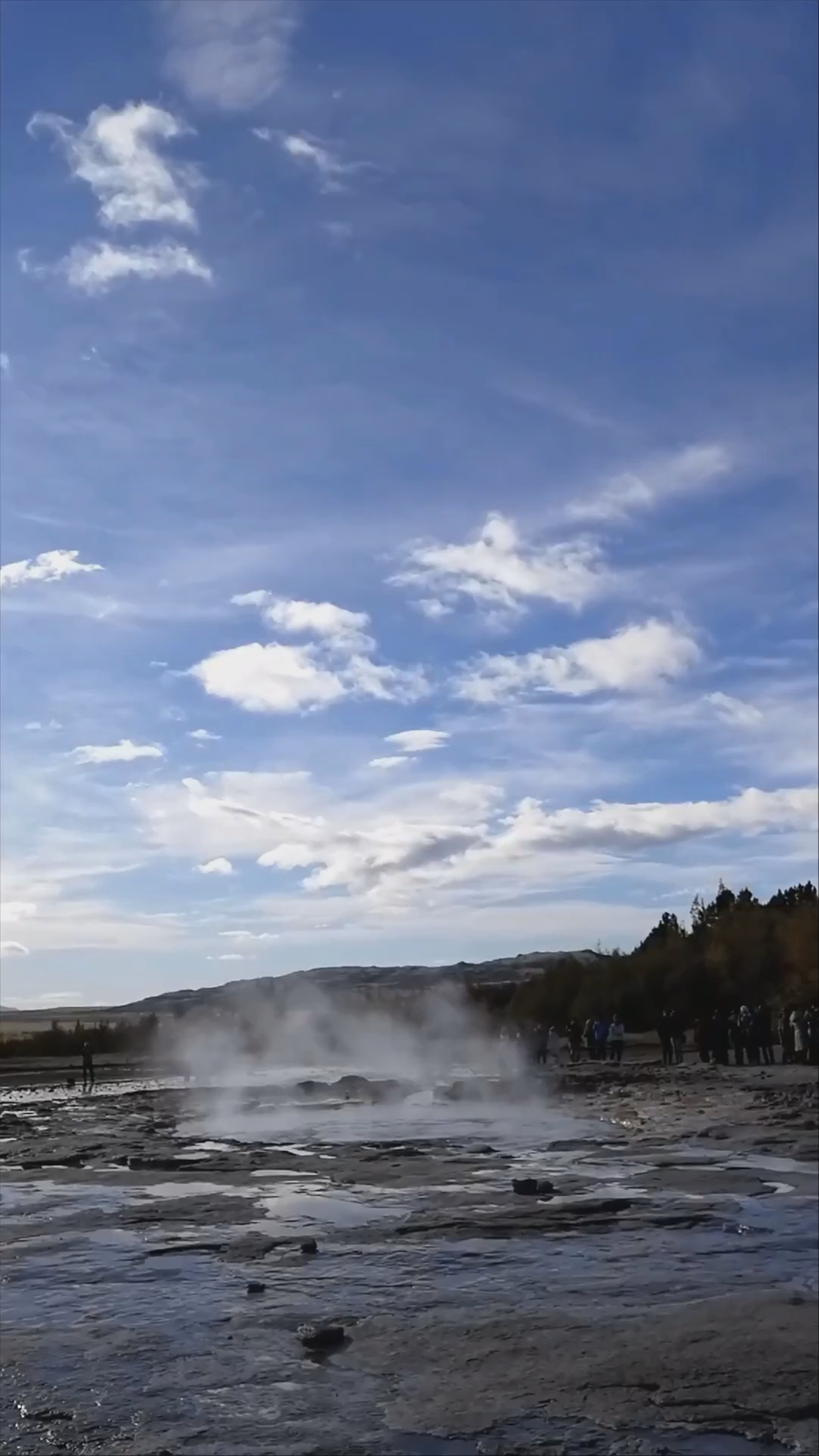 Explosive Geysir Eruption in Iceland's Geothermal Wonderland