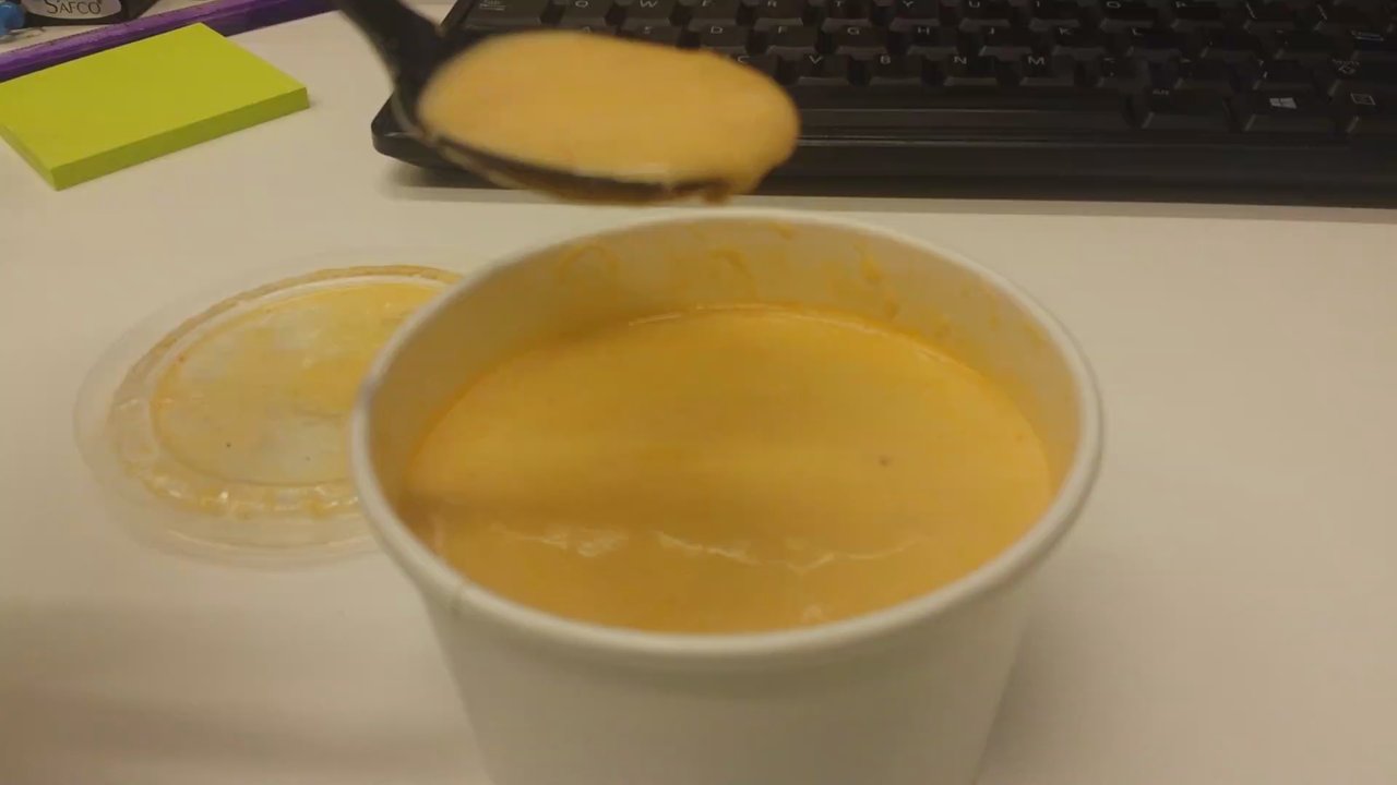 Lobsta Truck - Watery and bland cup of lobster bisque ($6). About to throw it away. It has aroma of dirty fish tank water. - Food Trucks Near Me - Irvine, California
