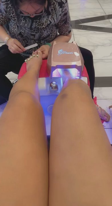 Diamond Nailspa - French pedicure with gel polish to match my nails - Nail Salons Near Me - Midlothian, Texas