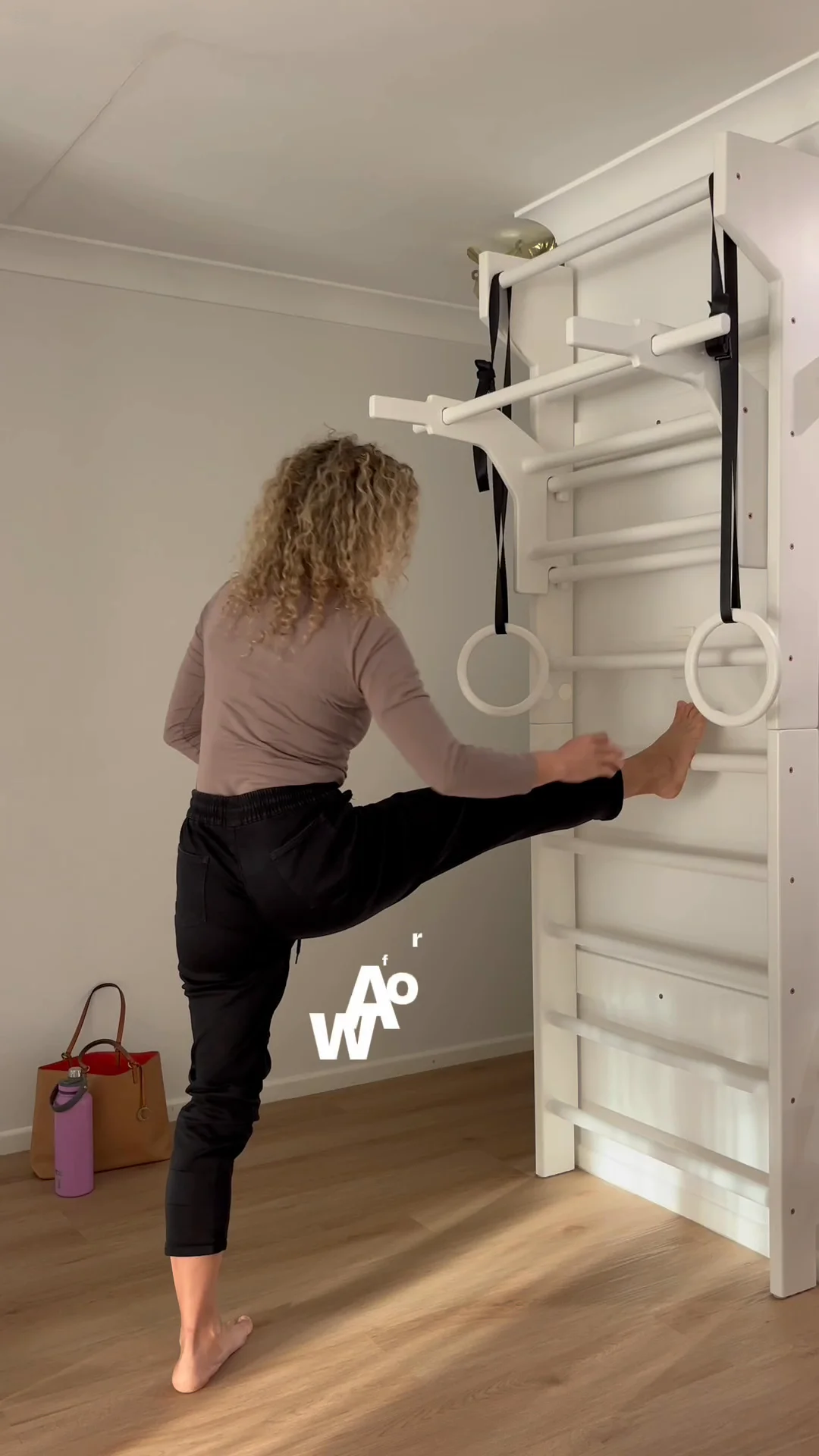 CleverWood Wall Bars | Home Workout Lifestyle UGC