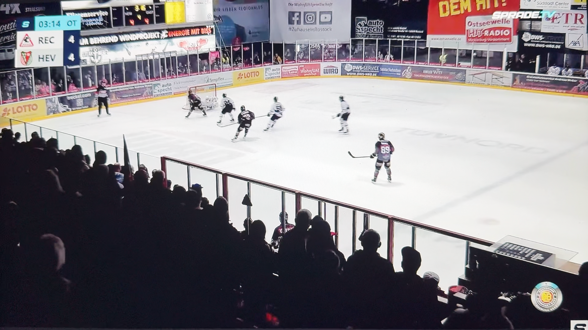 Liam Fraser OT Game Winning Goal Rostock Piranhas vs Herner EV Miners - Mar 1 2026