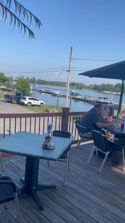 Waterfront Tavern - Views of the deck from the bar - Pubs Near Me - Central Square, New York