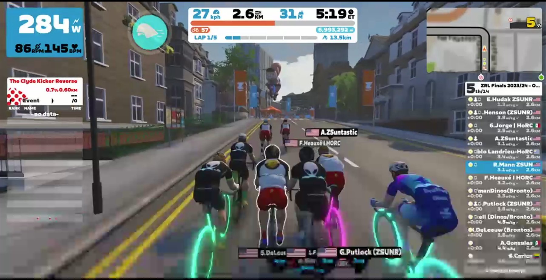 Zwift - Race: ZRL Finals 2023/24 - Open AMERICA Division 1 - Plate Final (Part2) (D) on Glasgow Reverse in Scotland