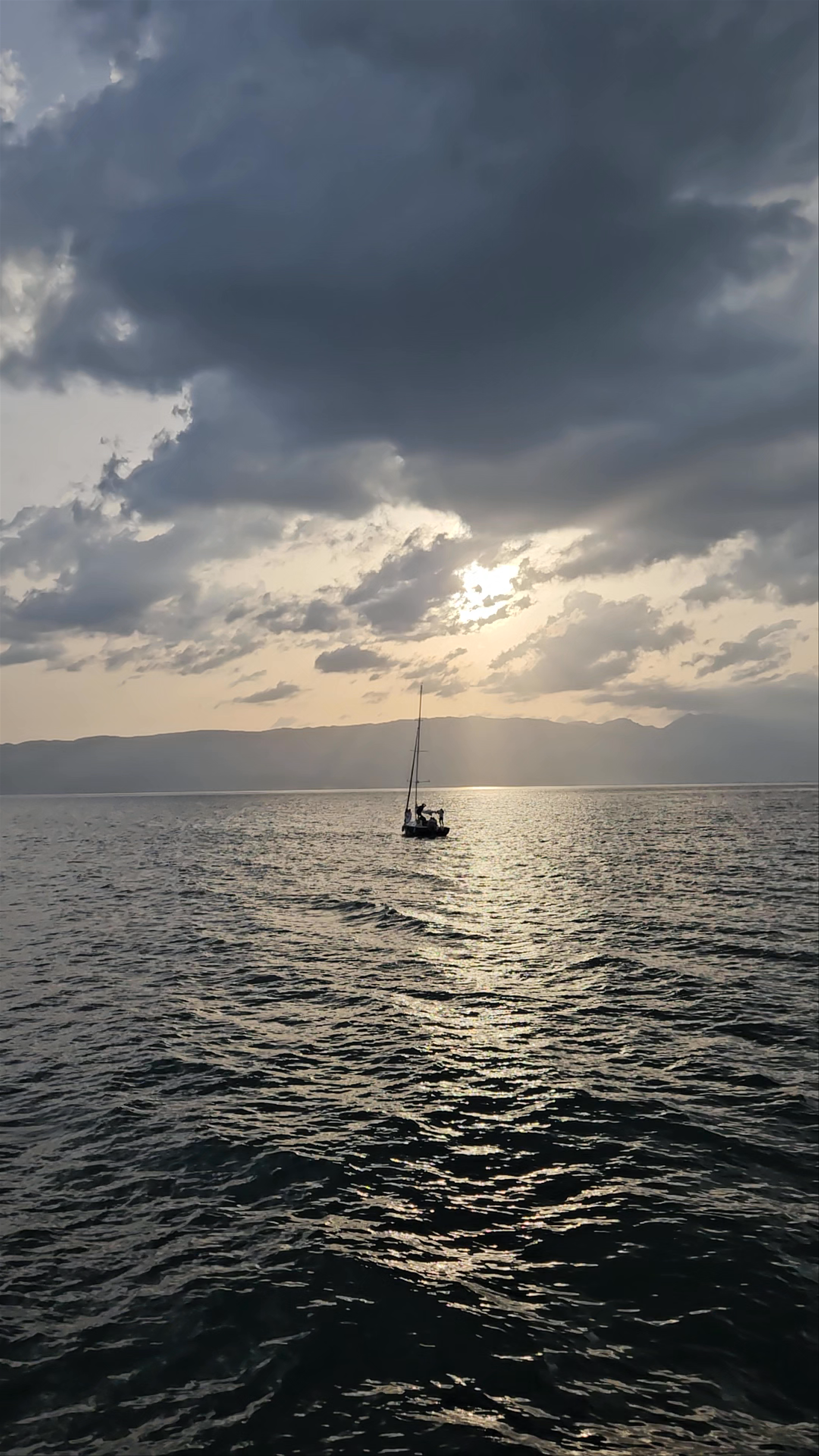 Tranquil Evening Sail on Lake Ohrid's Boat Armada