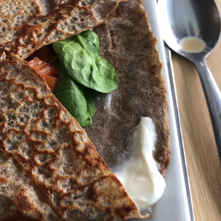 LOVELY SQUARE - Delicious huge fresh salmon crepe:2 meals! - Breakfast & Brunch Near Me - Sarasota, Florida