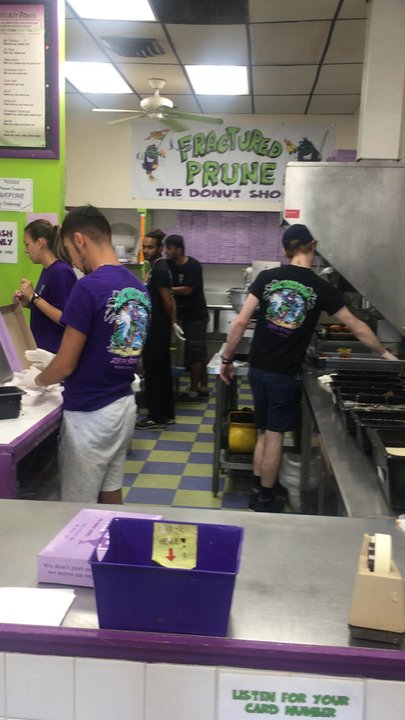Fractured Prune - Fractured Prune cooks--donuts at work! - Donuts Near Me - Ocean City, Maryland