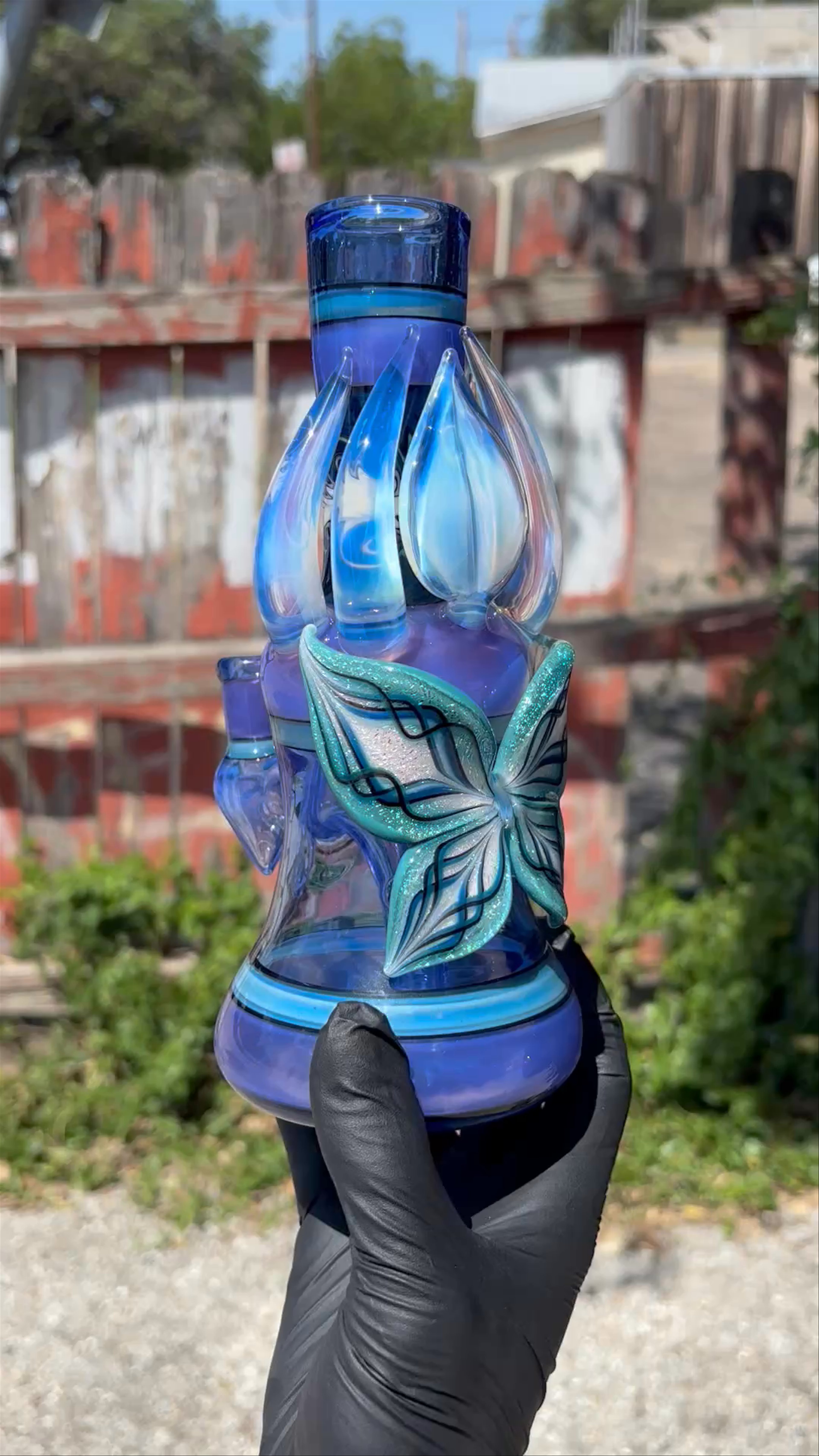 Preview pic of Blossom Glass dab rig W/ carb cap