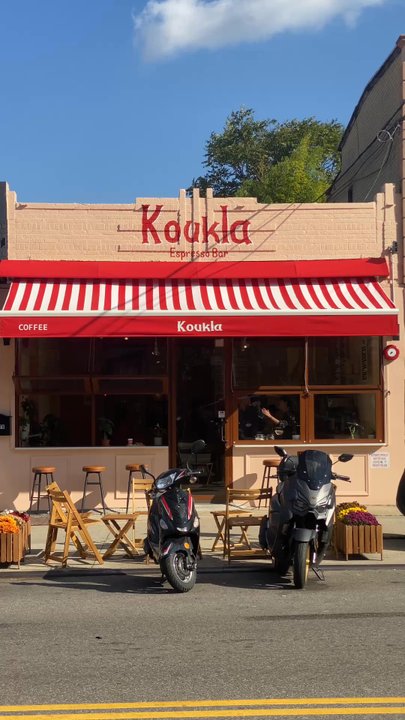 Koukla Espresso Bar - Interior design of Koukla espresso bar - Coffee & Tea Near Me - Astoria, New York