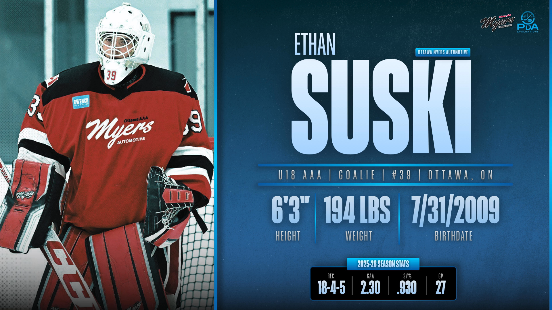 Ethan Suski's 2025-26 Season Highlights