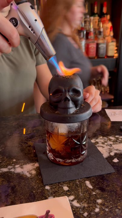 Pharmacy Kitchen & Bar - Vicodin cocktail- fun to watch its concoction! - Steakhouses Near Me - Goshen, New York