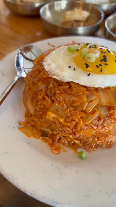 Korea House - Kimchi fried rice, all the sides, and the Kimchi Jjigae - Korean Near Me - Austin, Texas
