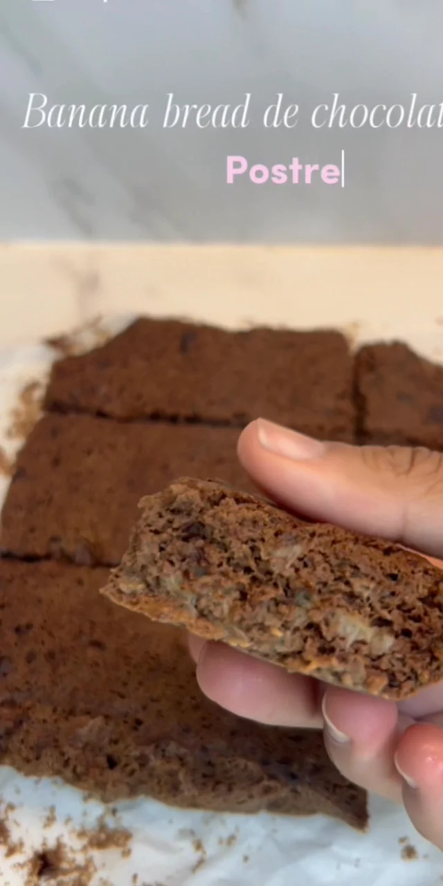 Banana bread de chocolate saludable