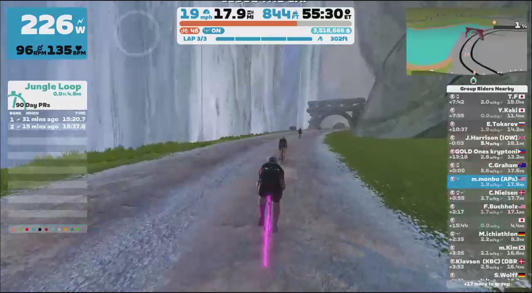 Zwift - Group Ride: Vitality for UNICEF Group Ride (E) on Jungle Circuit in Watopia