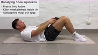 Animated preview for Hooklying Knee Squeezes