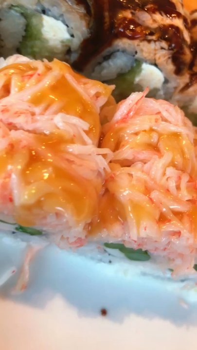 Chopstix - King Spider Roll (eel sauce on top) & O-I-Shi Roll - Japanese Near Me - Perry Hall, Maryland