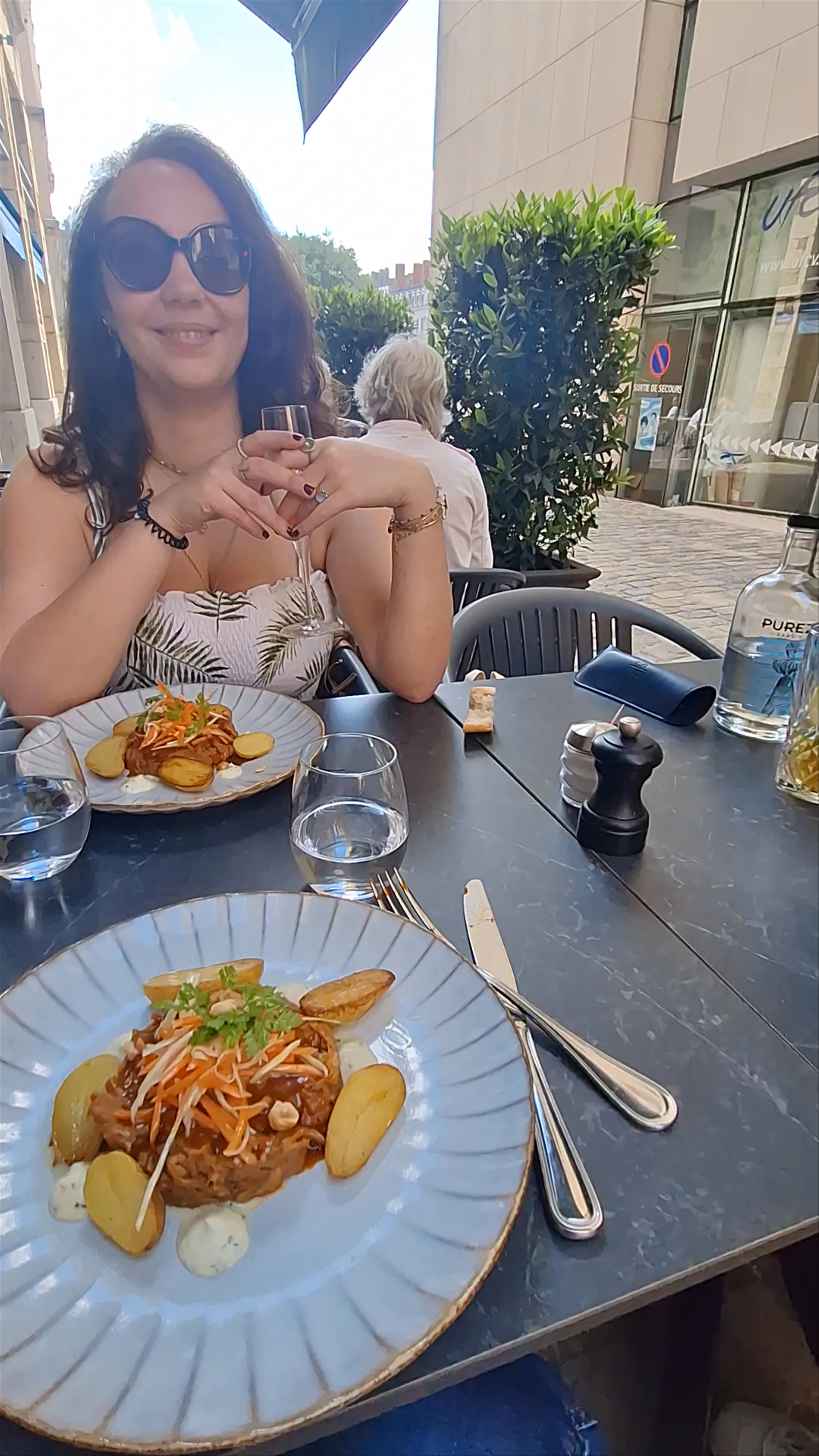 Al Fresco Dining in the Heart of Lyon - Rue Ferrachat Culinary Moment