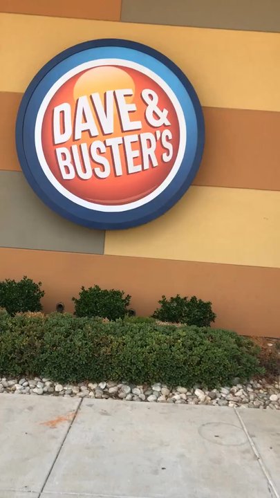 Dave & Buster's Oklahoma City - Sign at front entrance. - American Near Me - Oklahoma City, Oklahoma