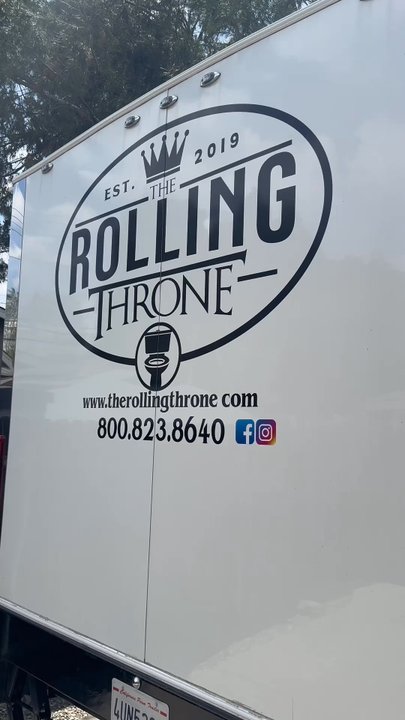 The Rolling Throne - We got the 2 stall restroom trailer - Portable Toilet Services Near Me
