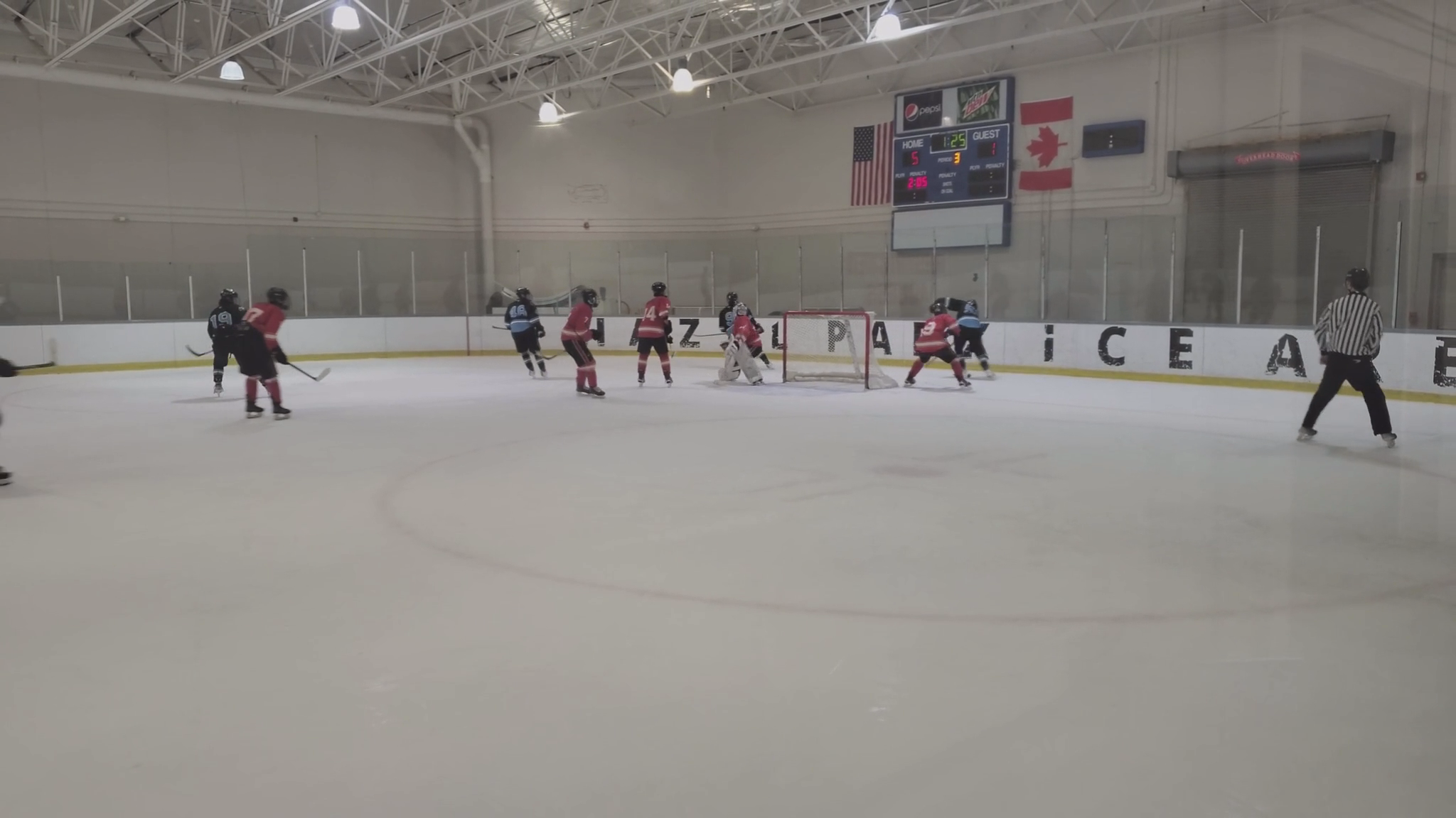 Nicholas Frair vs Rocky Mountain Moose in 7-1 win on November 22, 2025 at the Detroit Showcase.